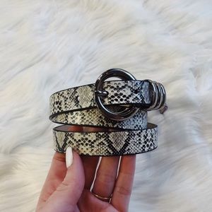 faux snake skin belt